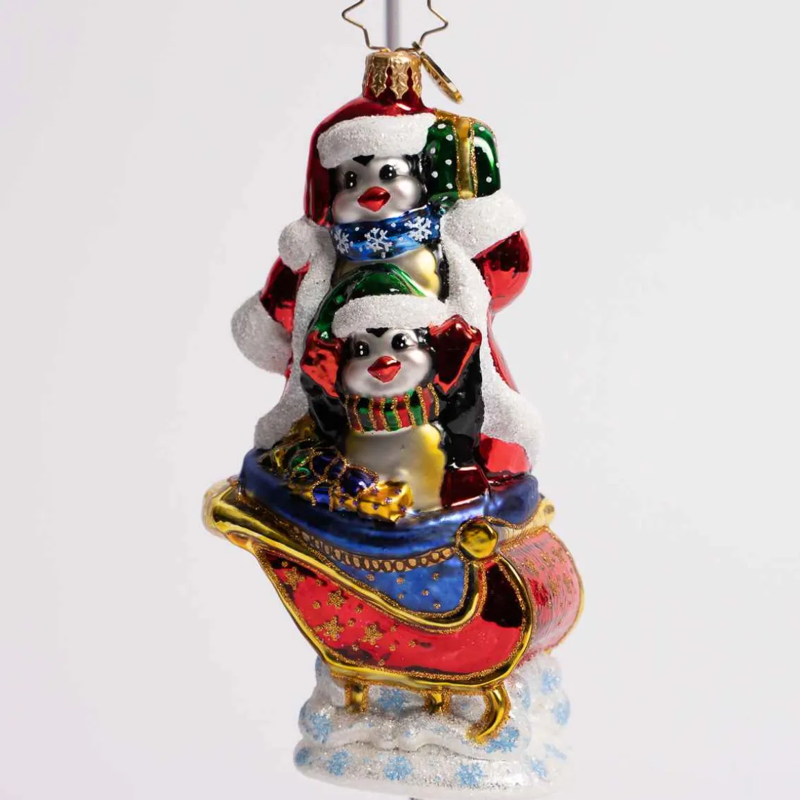 Silliest Sleigh Ride Glass Ornament