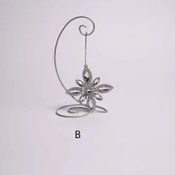 Silver Jewel Snowflake Ornament