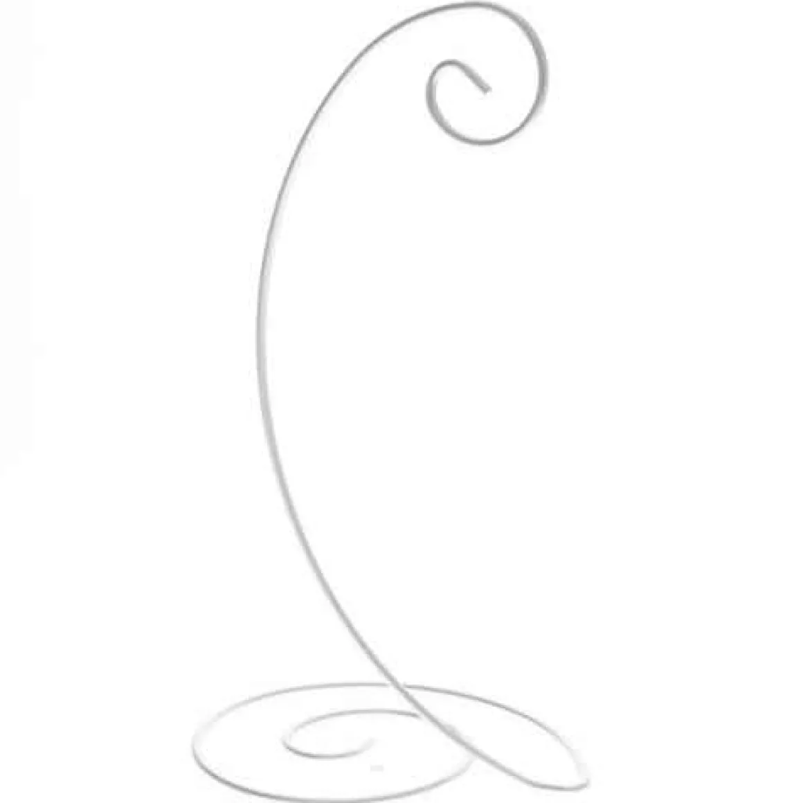 Silver Spiral Ornament Stand