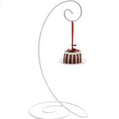 Silver Spiral Ornament Stand