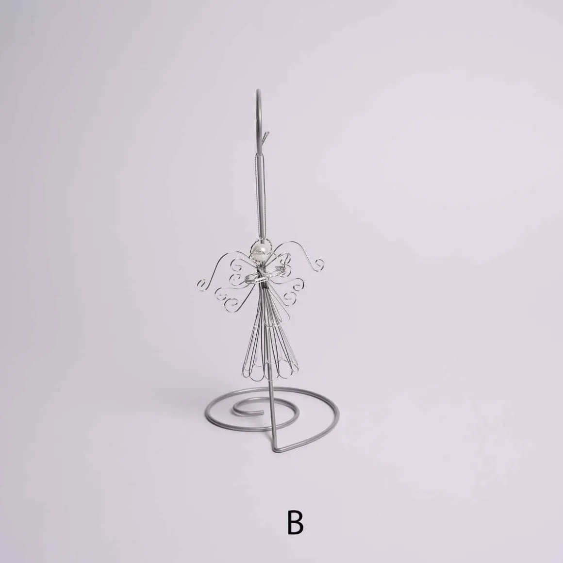 Silver Wire Angel Ornament