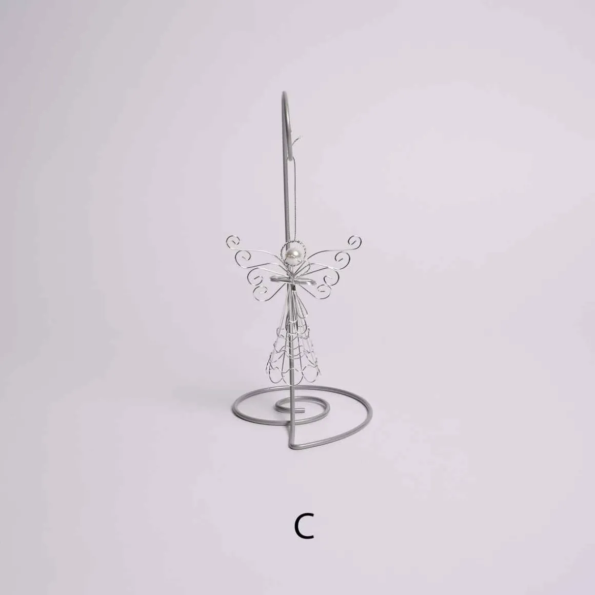 Silver Wire Angel Ornament