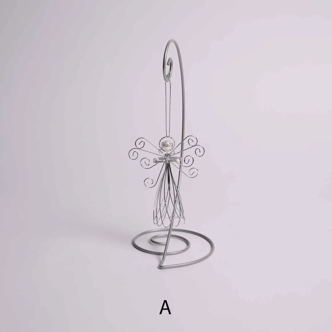Silver Wire Angel Ornament