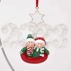 Sledding Couple