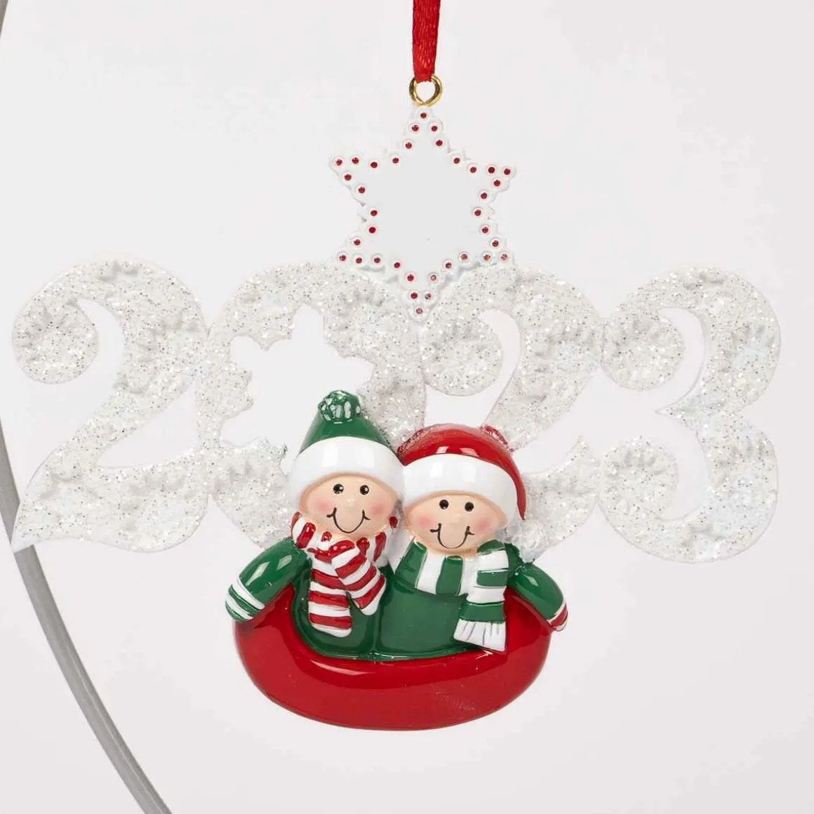 Sledding Couple