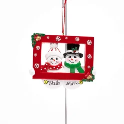 Snow Couple Ornament