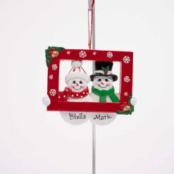Snow Couple Ornament