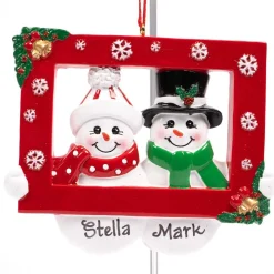 Snow Couple Ornament