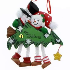 Snow Couple With Tree