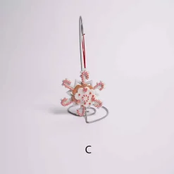 Snowflake Peppermint Ornament /3