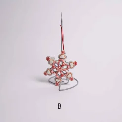 Snowflake Peppermint Ornament /3