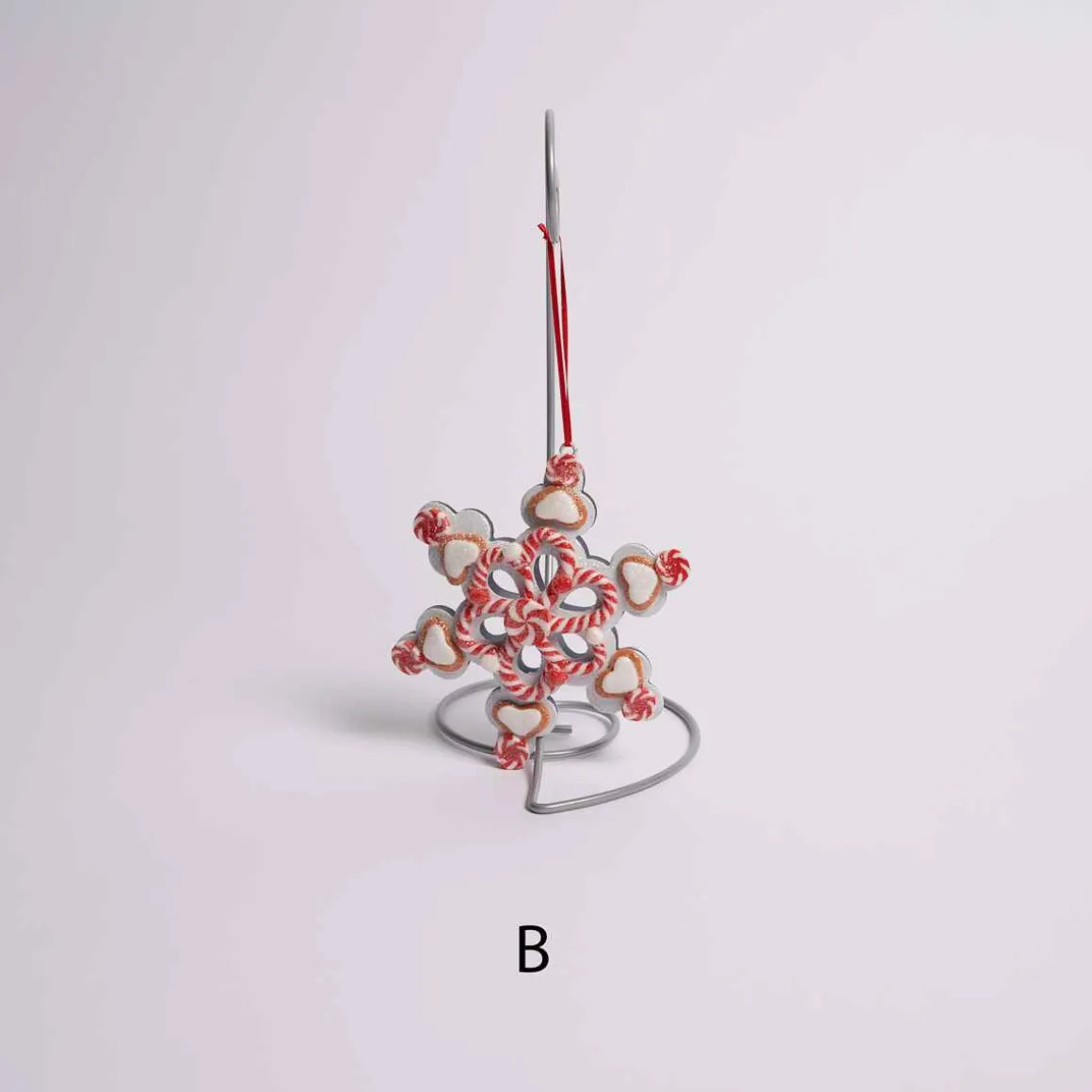 Snowflake Peppermint Ornament /3