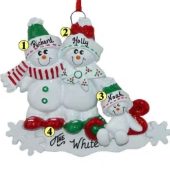 Snowman Family Of 3