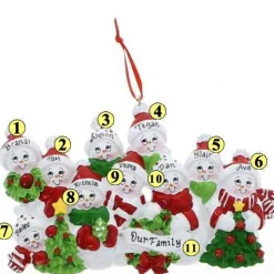 Snowman Family Of 10