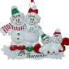 Snowman Family Of 4