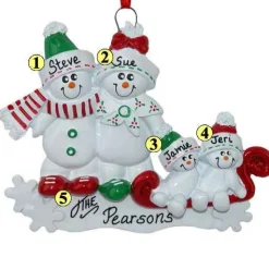 Snowman Family Of 4