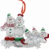 Snowman Family Of 5