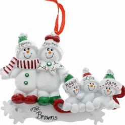 Snowman Family Of 5