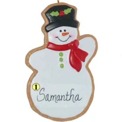 Snowman Gingerbread Cookie
