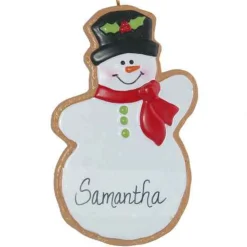 Snowman Gingerbread Cookie