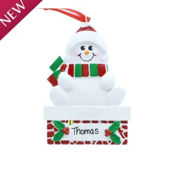 Snowman On Mantle