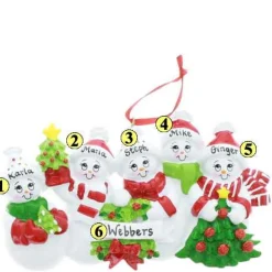 Snowman Smiles Family Of 5