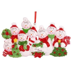 Snowman Smiles Family Of 8