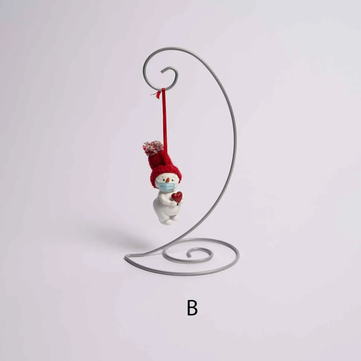 Snowman Wearing Mask Ornament