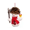 Snowman Wearing Pinecone Hat Ornament