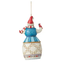Snowman With Cardinal Ornament