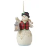 Snowman With Lantern Ornament