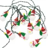 Snowman With Tree Light Set