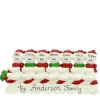 Snowmen Toboggan Family Of 7