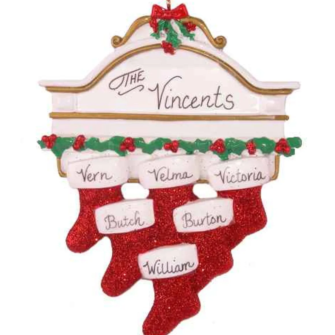 Stocking Mantle Family Of 6