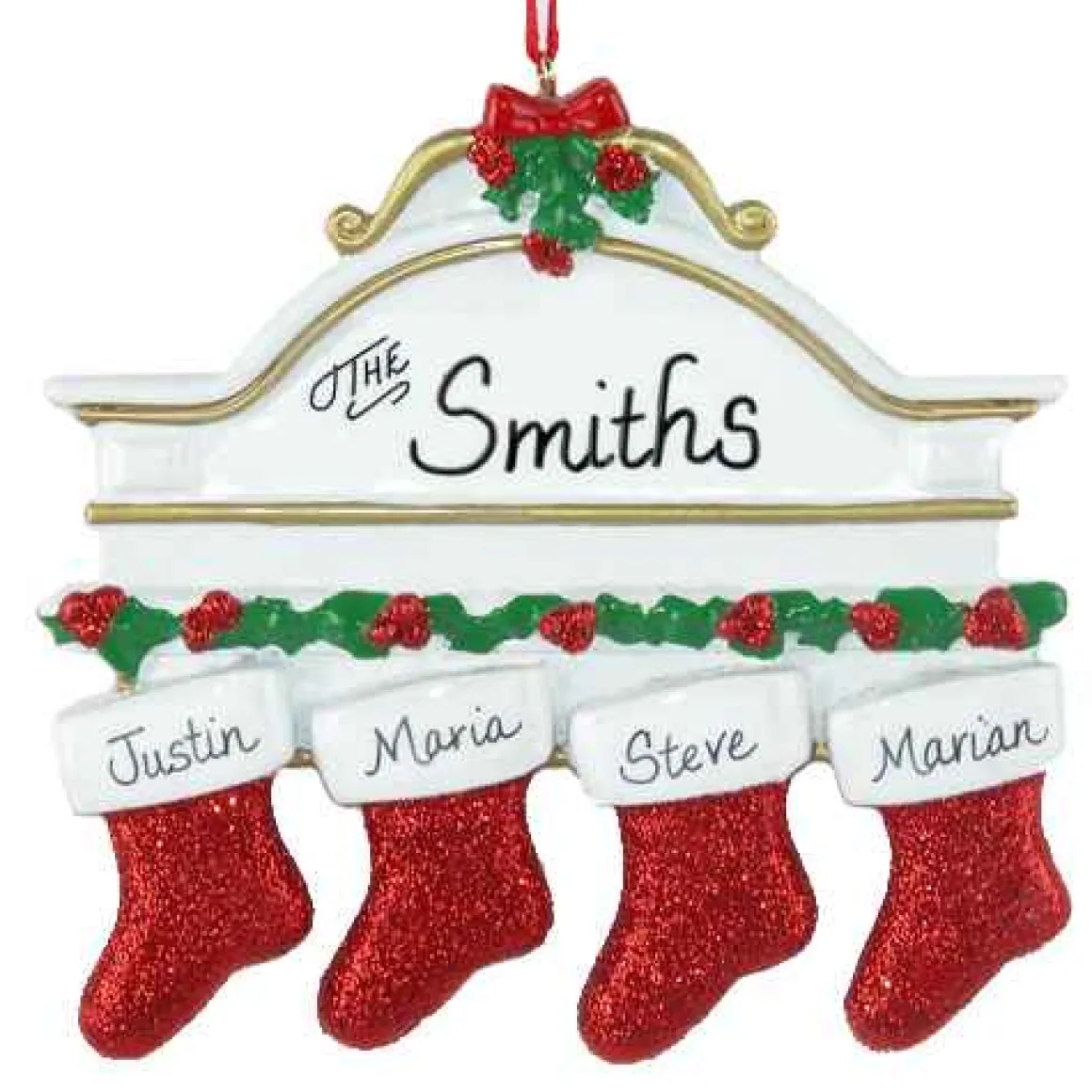 Stocking Mantle Family Of 4