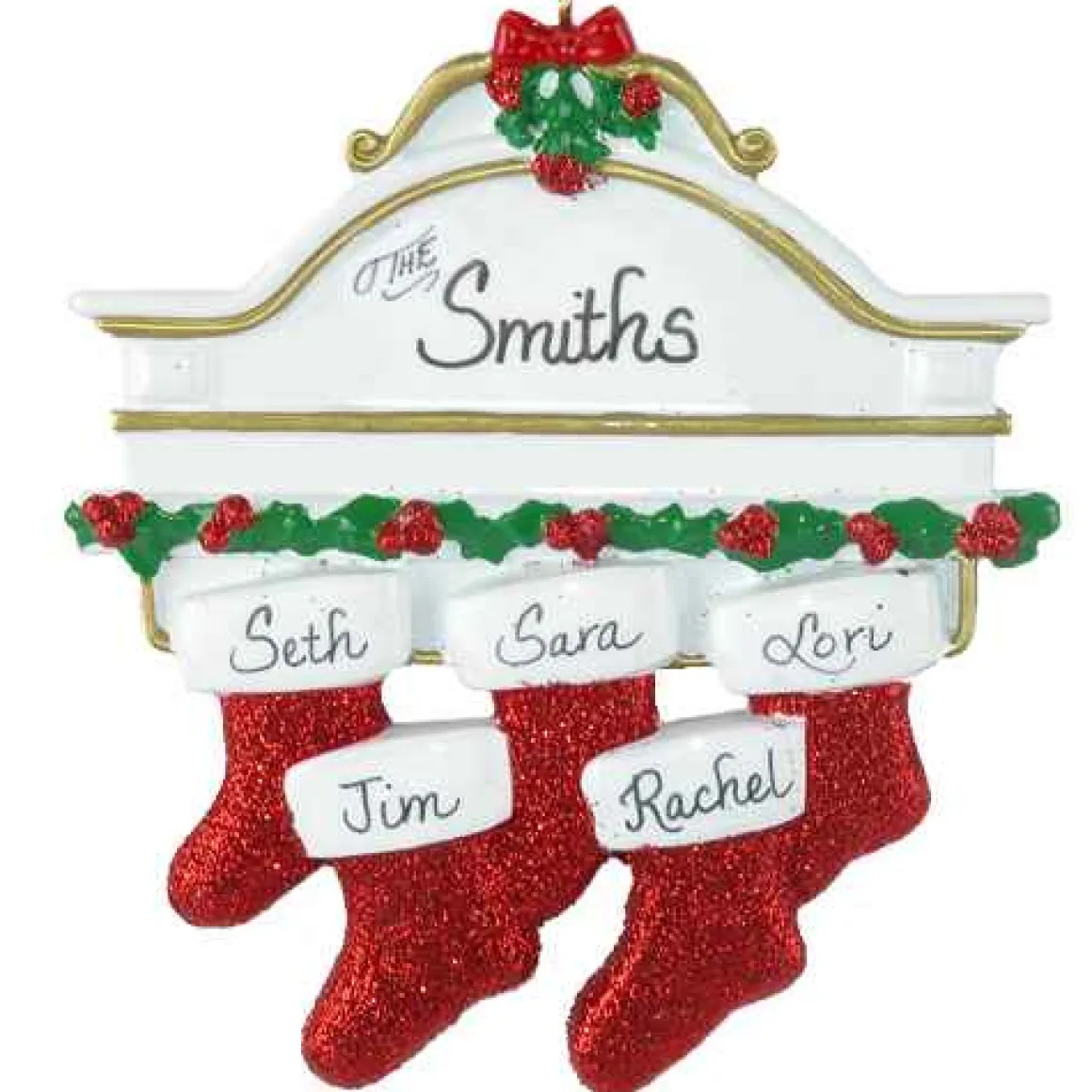 Stocking Mantle Family Of 5