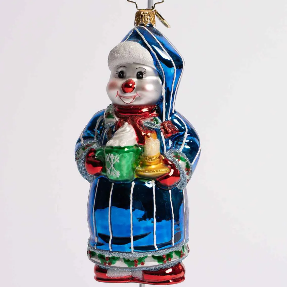 Sweet Dreams Snowman Glass Ornament