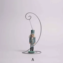 Teal And Sliver Nutcracker Ornament