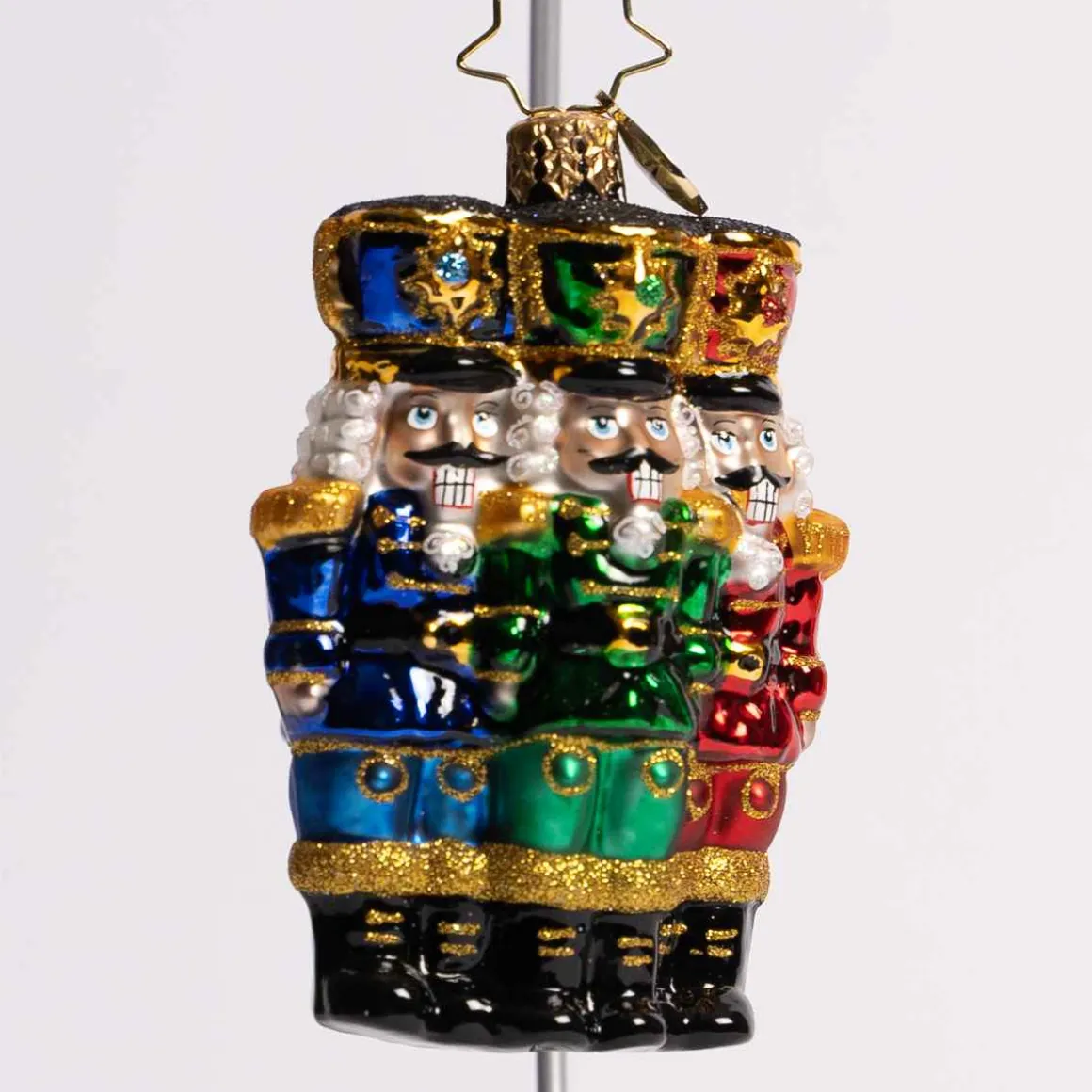 The Nut Cracking Pack Glass Gem Ornament