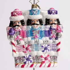 The Sweetest Trio Glass Ornament