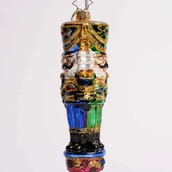 Three Nutty Knights Glass Ornament