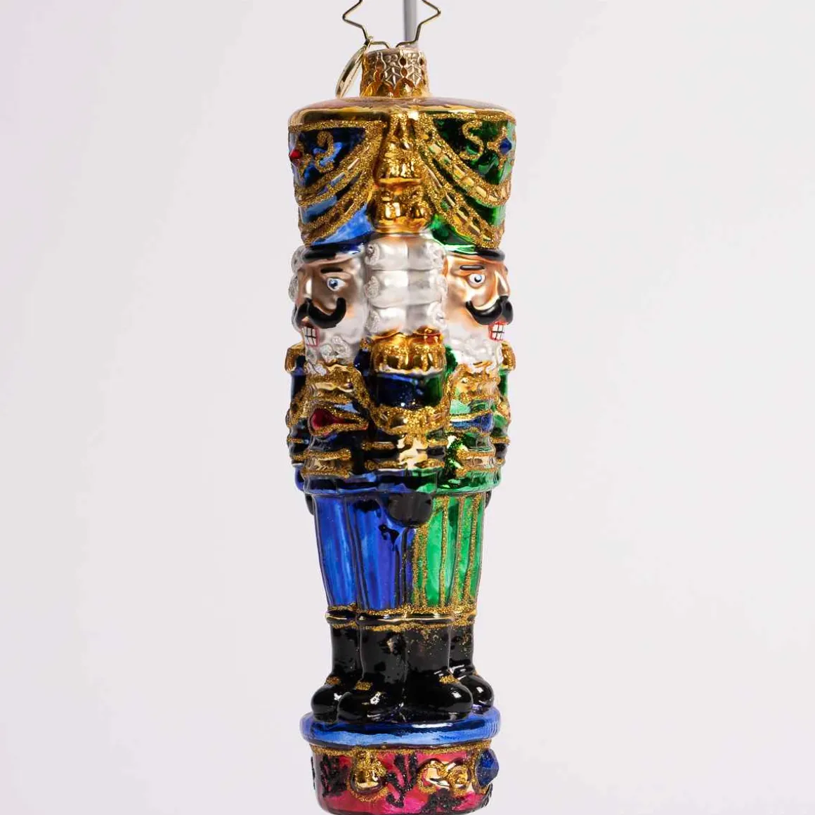Three Nutty Knights Glass Ornament