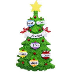 Tree With Ornaments Family Of 6