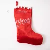 Velvet Cheerful Stocking
