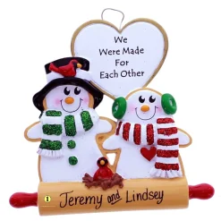 We Were Made Snowman Couple