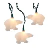 White Glitter Bear Light Set
