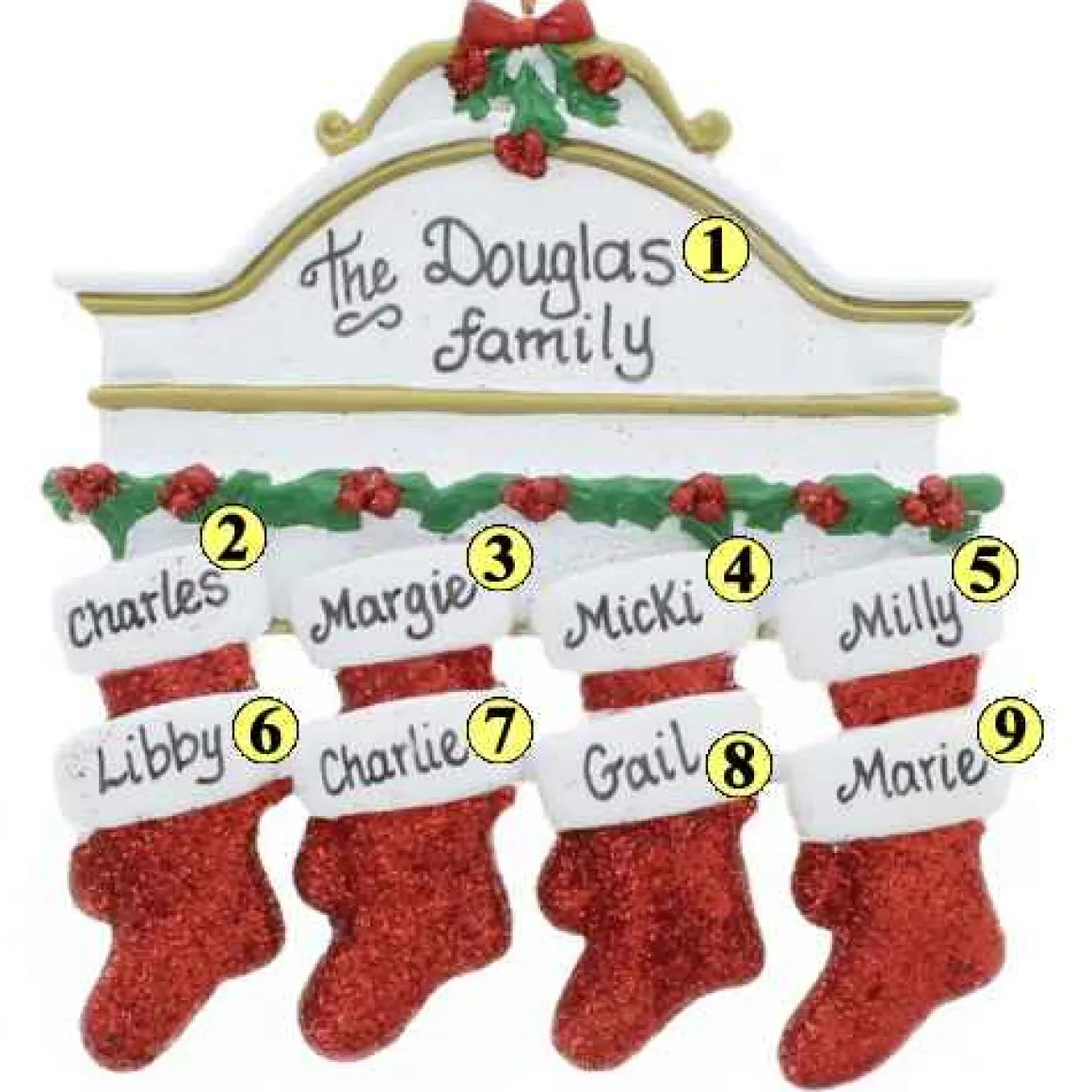 White Mantle Family Of 8