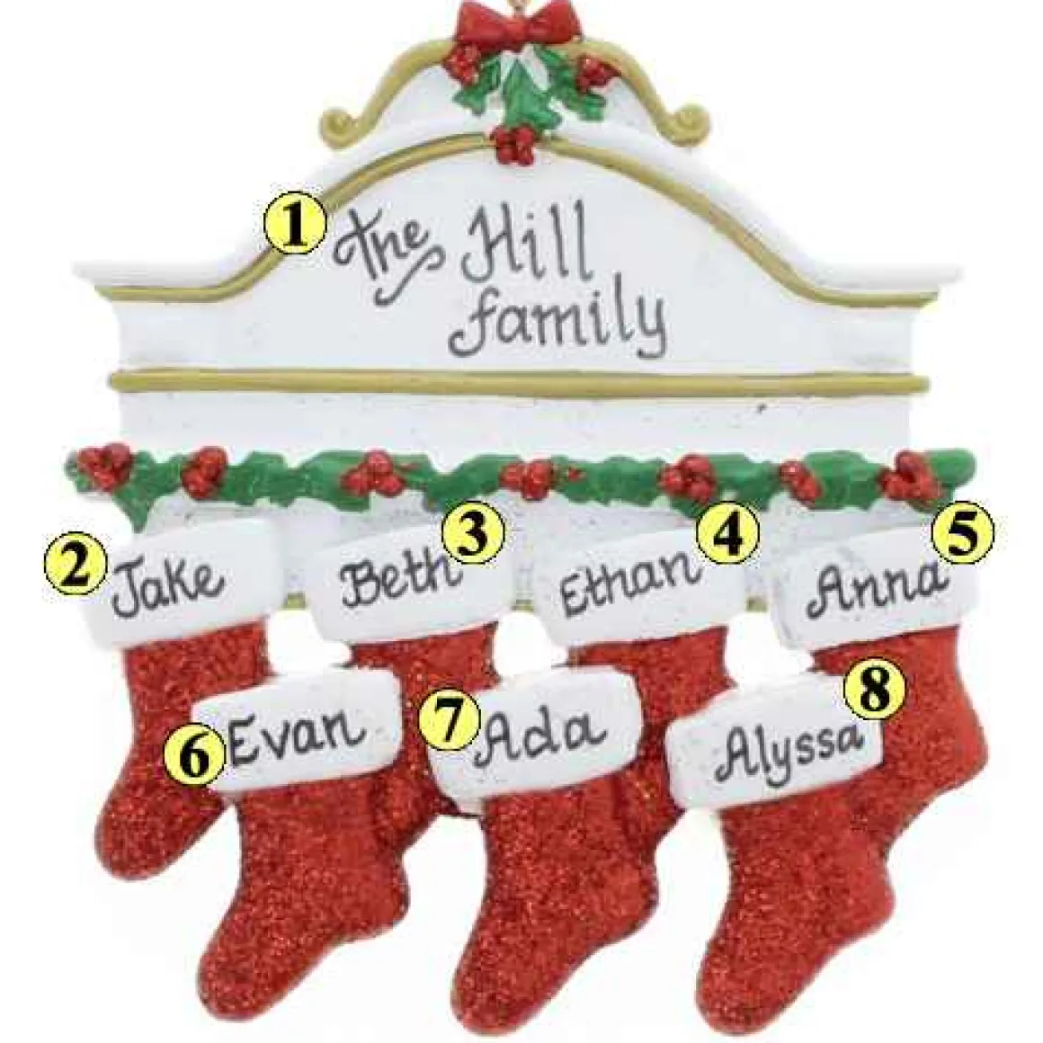 White Mantle Family Of 7