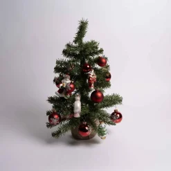 White Red Miniature Ornament Set Of 20