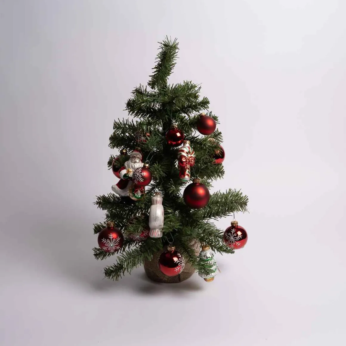 White Red Miniature Ornament Set Of 20